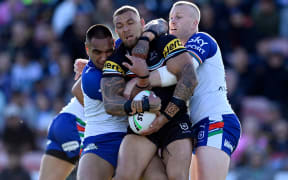 James Fisher Harris of the Panthers. Penrith Panthers v New Zealand Warriors.