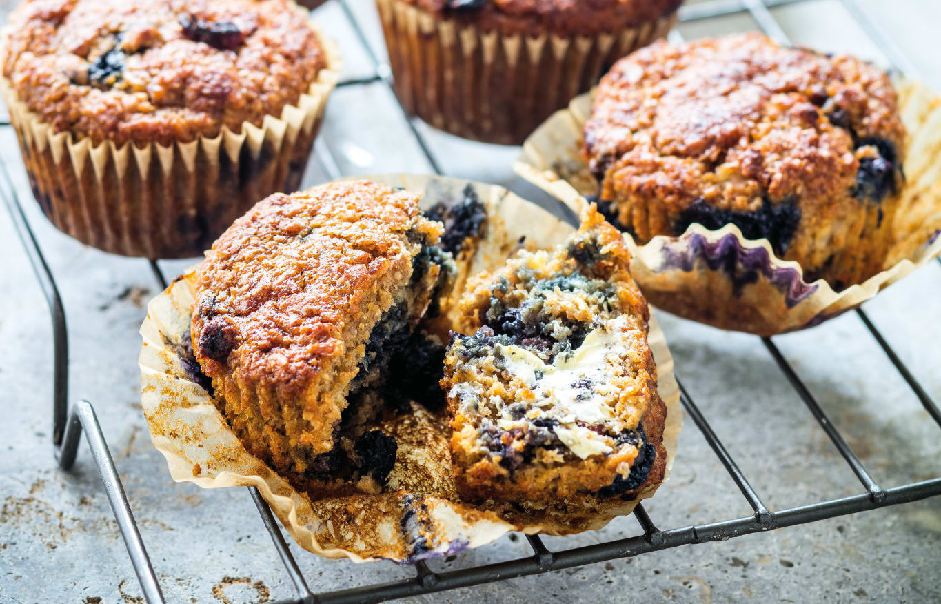 Banana Blueberry Muffins by Nadia Lim