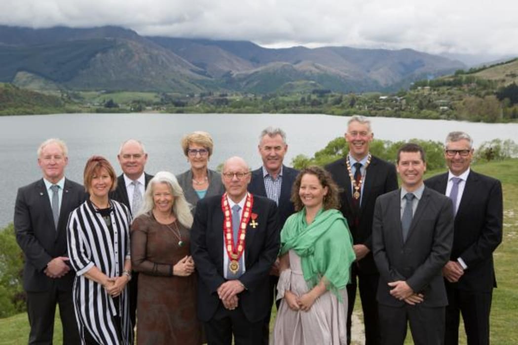 Mayor Jim Boult with councillors from Queenstown Lakes District Council