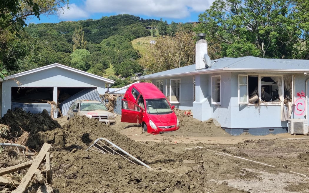 Flood damage in the Esk Valley in Hawke’s Bay.