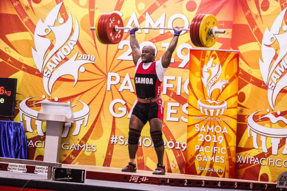 Samoa's Sanele Mao starred on the final day of weightlifting.