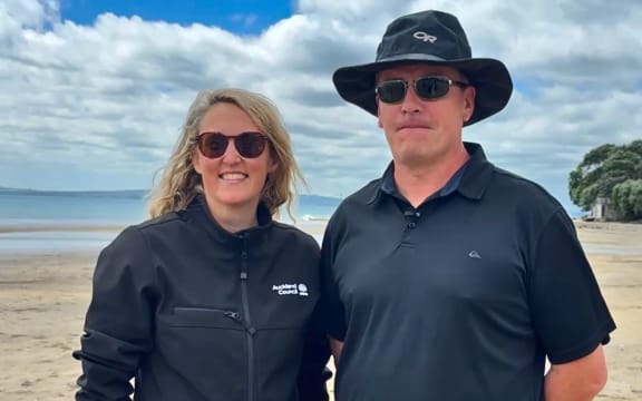 Safeswim's Holly Foreman and Martin Neale.