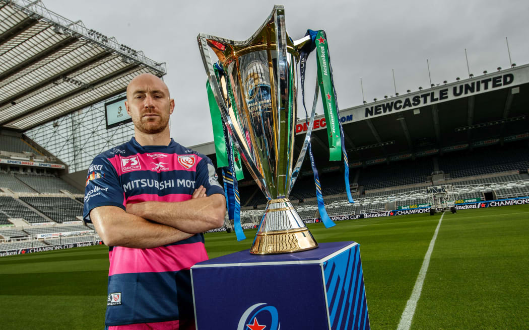 Willi Heinz with the Heineken Champions Cup.