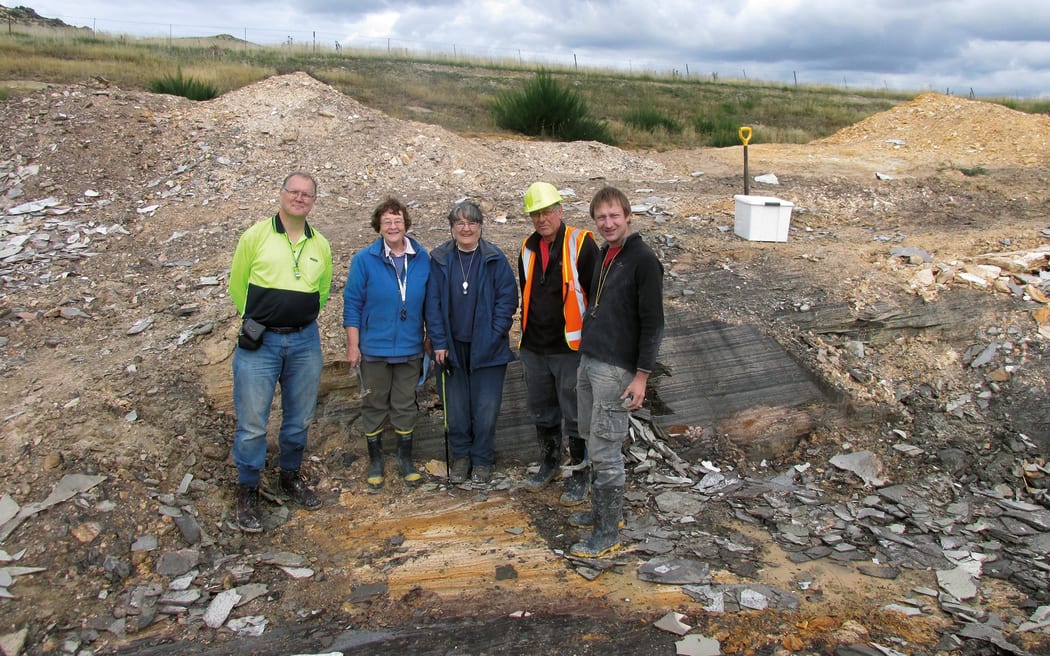 The main Foulden fossil-collecting team, 2017