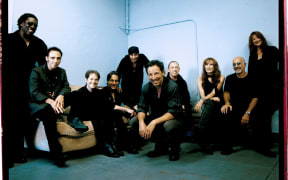 Bruce Springsteen and the E Street Band, with Nils Lofgren second from left