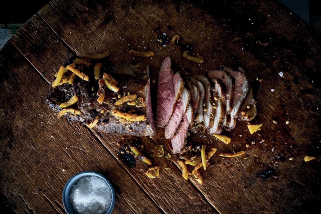 Butterflied Leg of Lamb with Preserved Lemon