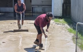 Clean up efforts begin in Wairoa following Cyclone Gabrielle.