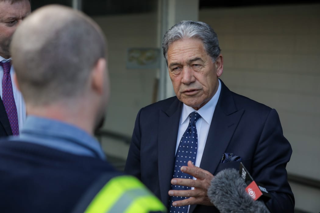 NZ First leader Winston Peters visits Tiwai Point while campaiging on 9 September 2020.