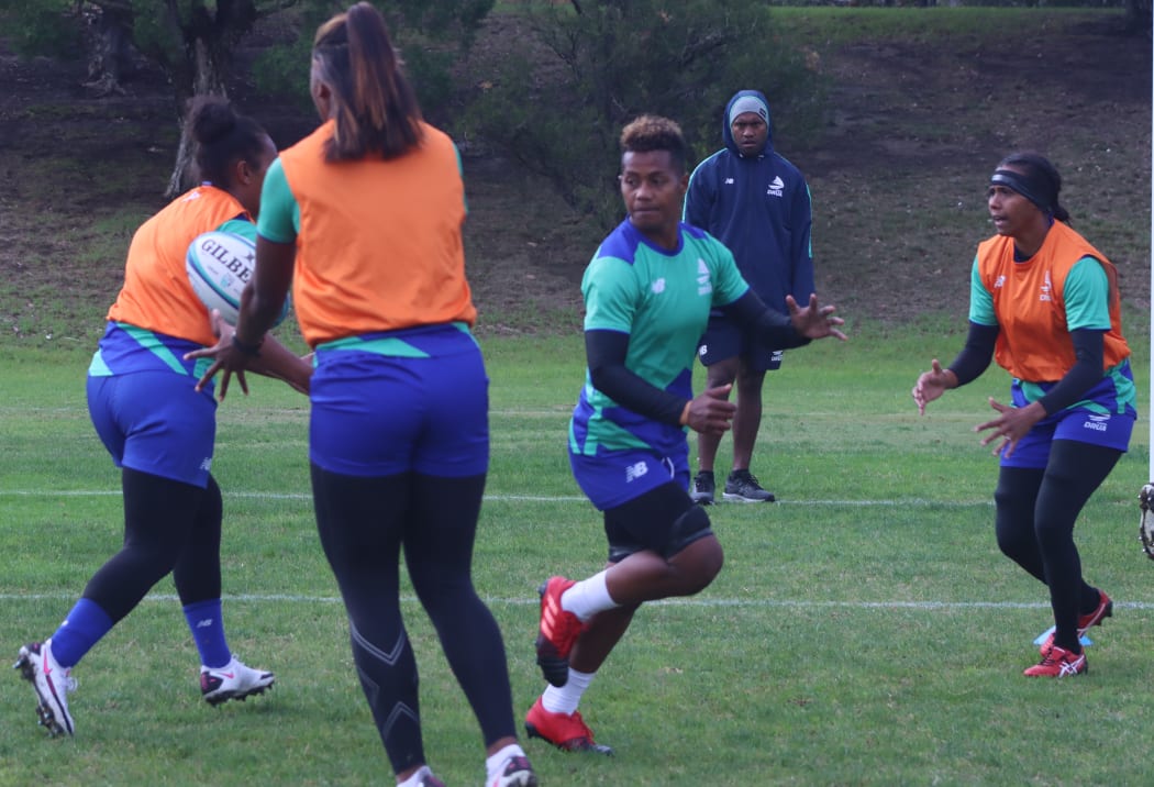 Fijiana Drua in training ahead of the Super Rugby W final against the Waratahs on the weekend.