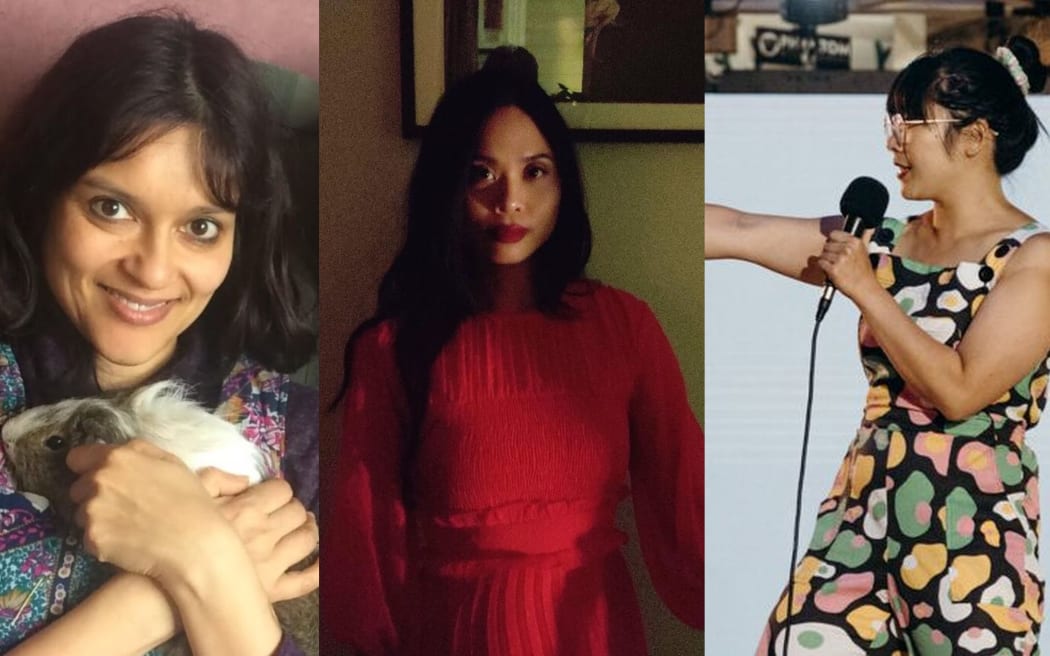Writers Rupa Maitra, Mikee Sto Domingo and Rose Lu