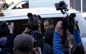 Oscar Pistorius arrives in court for sentencing on 6 July 2016
