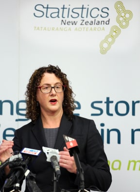 Government Statistician Liz MacPherson announcing 2013 census results.