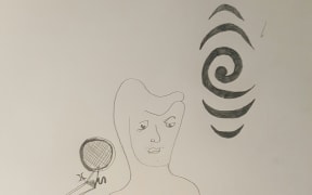 Life drawing of Jesse Mulligan by Paris Kirby.