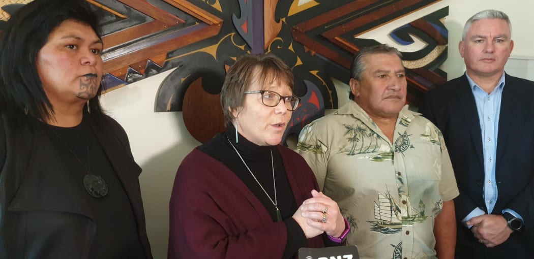 Nanaia Mahuta, Tracey Martin, Ngahiwi Tomoana, and Kelvin Davis