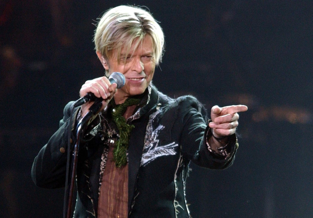 David Bowie at a concert in Hamburg, Germany, 16 October 2003.