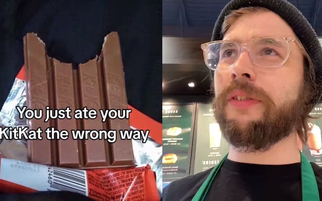 TikToker Ryan Gawlik does things like intentionally calling espresso "expresso" and biting into a whole KitKat bar because he knows internet audiences find that behaviour upsetting.