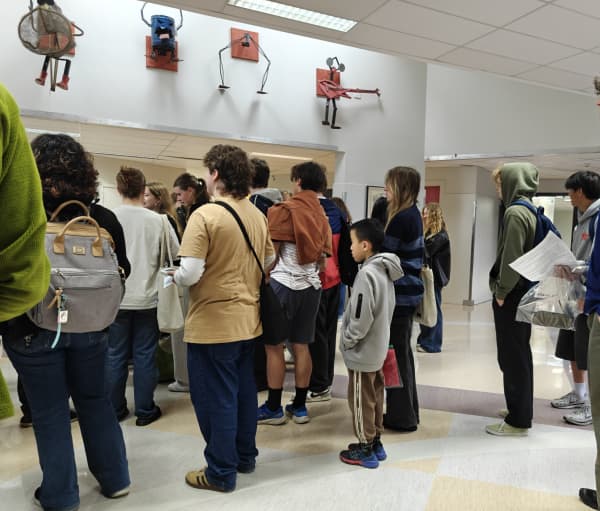 Raymond Hsu stands among the teenagers, ready to take his NCEA exams.