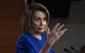 Speaker of the House Nancy Pelosi, D-Calif., talks with reporters during her weekly news conference, on Capitol Hill in Washington, Thursday, Feb. 7, 2019.  (AP Photo/J. Scott Applewhite)