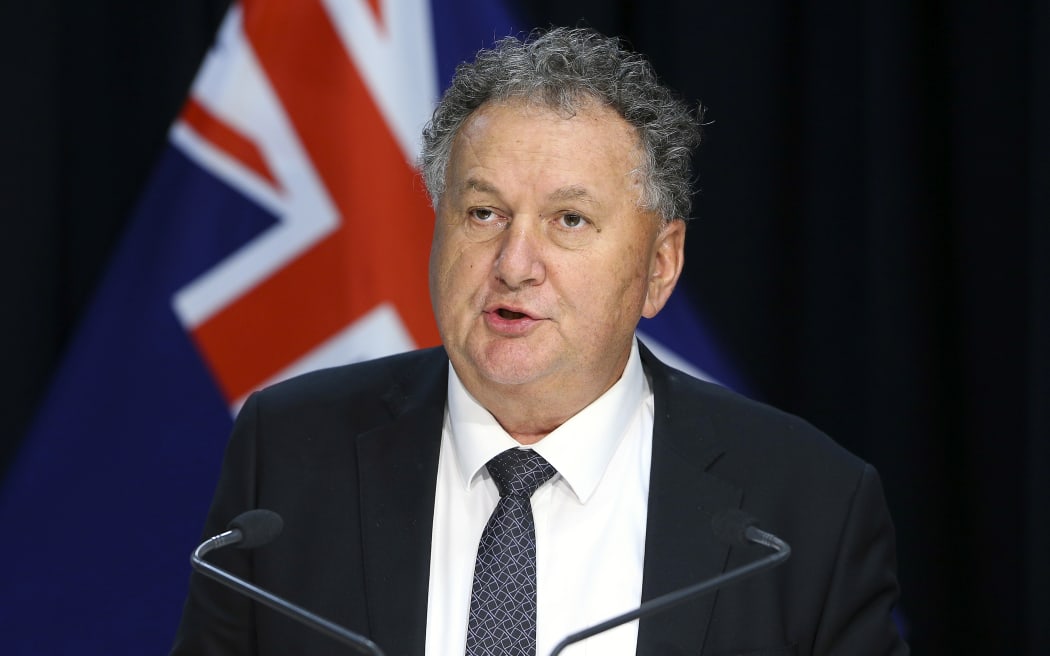 Regional Economic Development Minister Shane Jones speaks to media during a press conference on Budget 2020 delivery day at Parliament May 14, 2020 in Wellington, New Zealand.