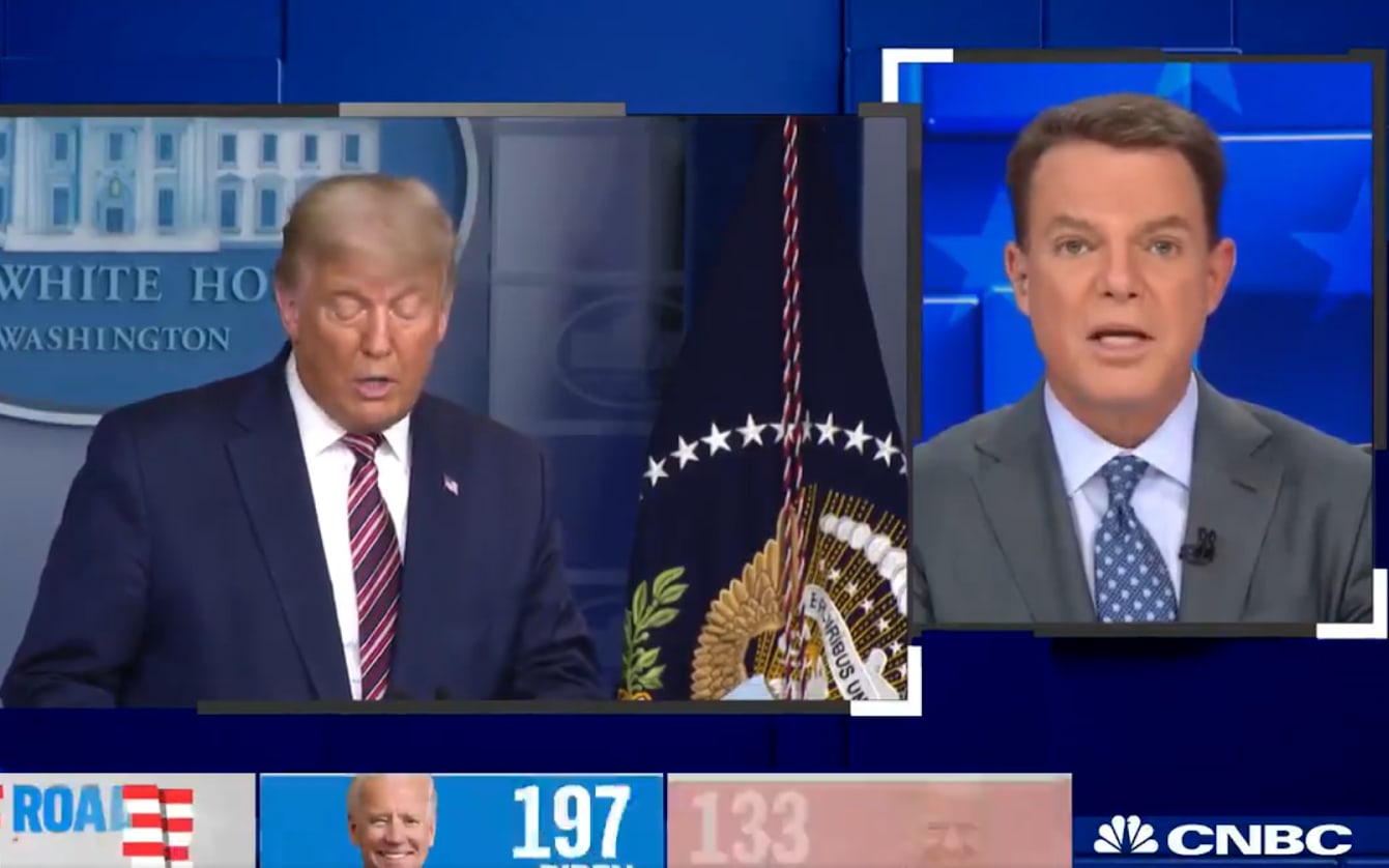 MSNBC's Sheppard Smith cuts off the President on Friday - and goes straight into aggressive fact-checking.