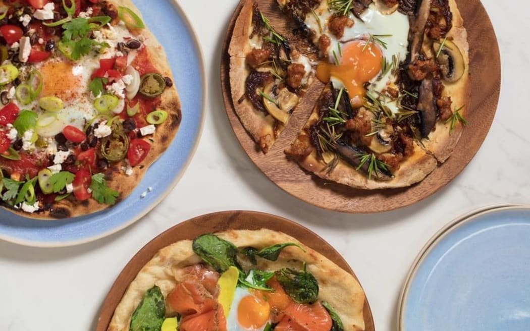 Brunch pizzas