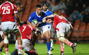 Manu Samoa v Tonga, international rugby union test match in July.