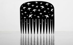 Comb (Black) by artist Lonnie Hutchinson. Photo: By permission of Tautai Contemporary Art Trust.