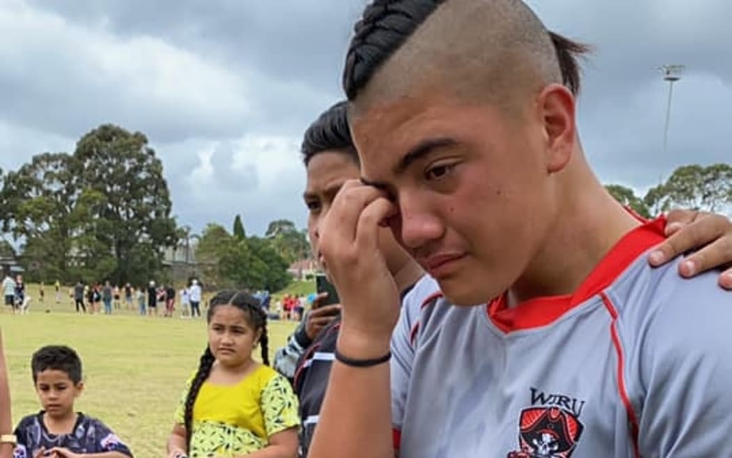 Leo after being told he's too big to play.