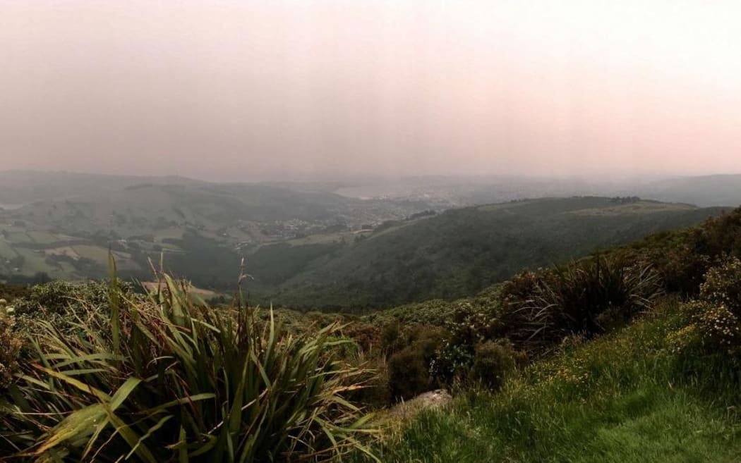 The view from Mount Cargill morning of 1 January 2020.