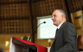 Speaker Trevor Mallard speaks to students at Tonga's Tupou College
