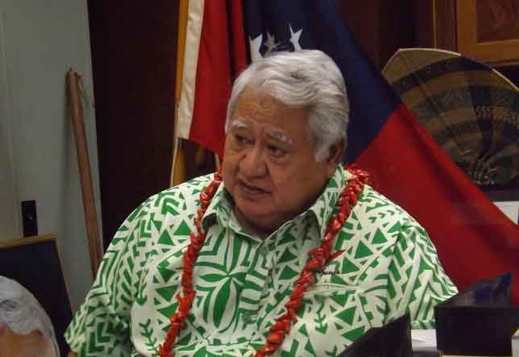 PM Tuila'epa Sa'ilele Malielegaoi on his weekly radio interview.