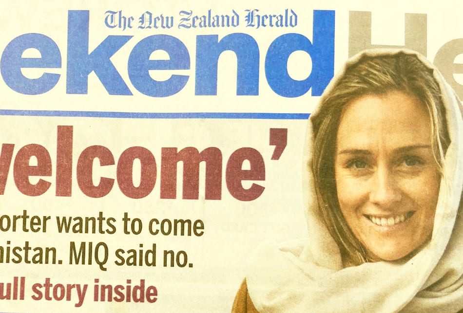Charlotte Bellis's story makes a big splash i the Weekend Herald