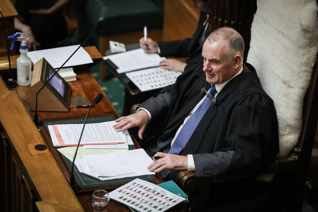 Speaker Trevor Mallard listens to MPs