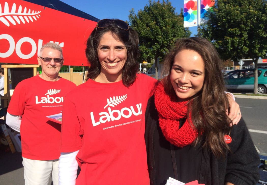 A picture of Labour's Arena Williams out campaigning