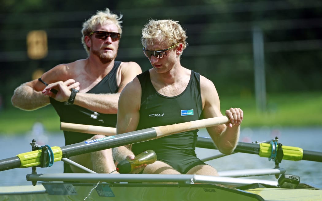 2014 WORLD ROWING Championships. New Zealand's Hamish Bond and Eric Murray.