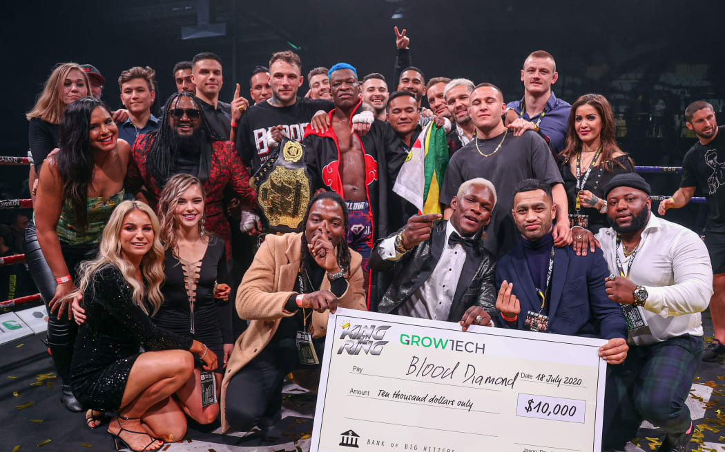 Final Blood Diamond wins King of the ring during the King in the Ring 8 man kickboxing series Auckland 2020.