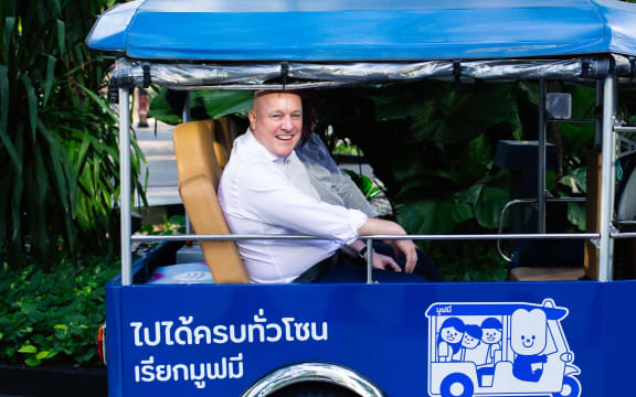 Christopher Luxon on Tuk Tuk tour in Bangkok, April 2024.