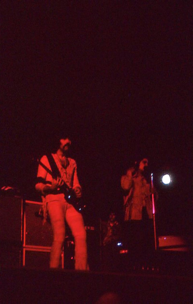 Black Sabbath's Tony Iommi and Ozzy Osbourne, Great Ngāruawāhia Music Festival, 1973.