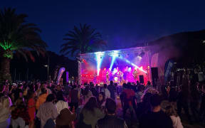 The annual Picton New Year's Eve party is always held on the foreshore.
