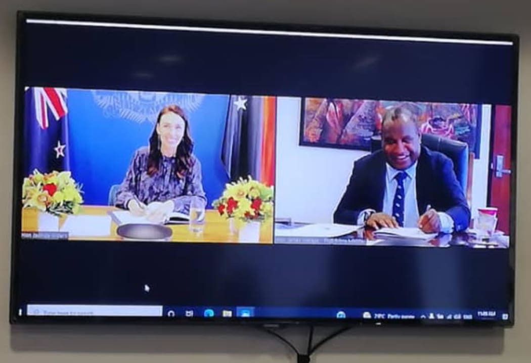 The prime ministers of New Zealand and Papua New Guinea, Jacinda Ardern, and James Marape held a virtual meeting on 14 July, 2021, and signed a Statement of Partnership between the two countries.