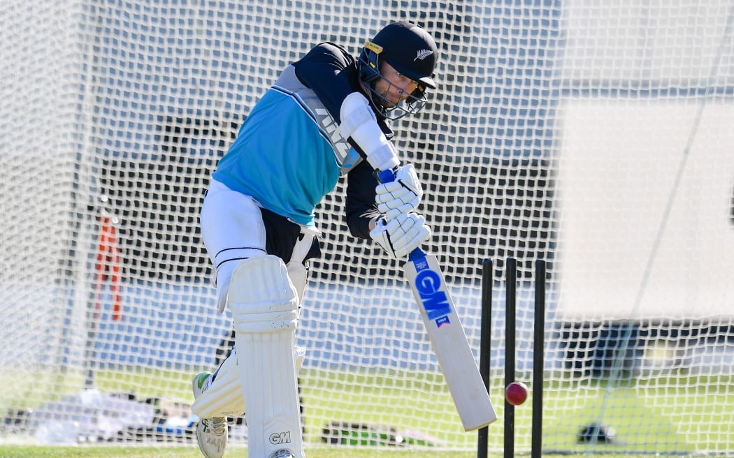 Devon Conway during the Blacks Caps training.