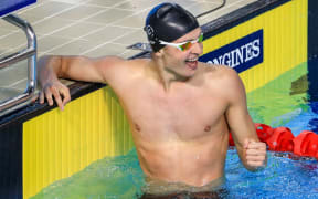 Lewis Clareburt wins bronze in the mens 400m medley.