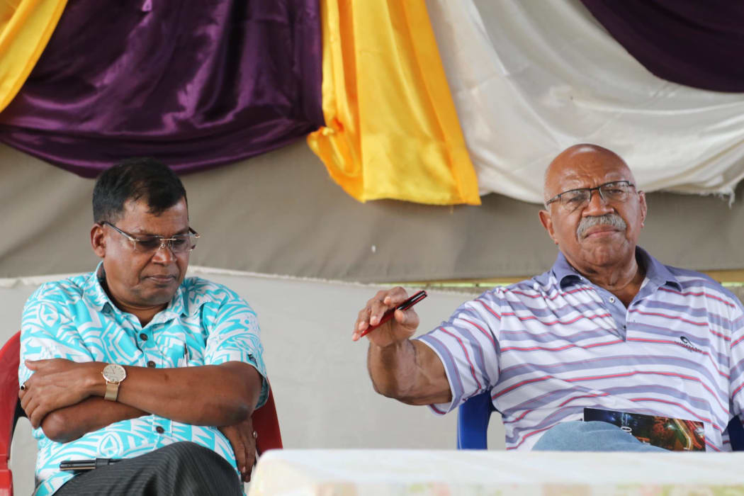 Biman Prasad and Sitiveni Rabuka.