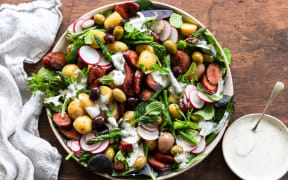 Easy Eats Recipe: Chorizo Salad with Feta and Yoghurt Dressing