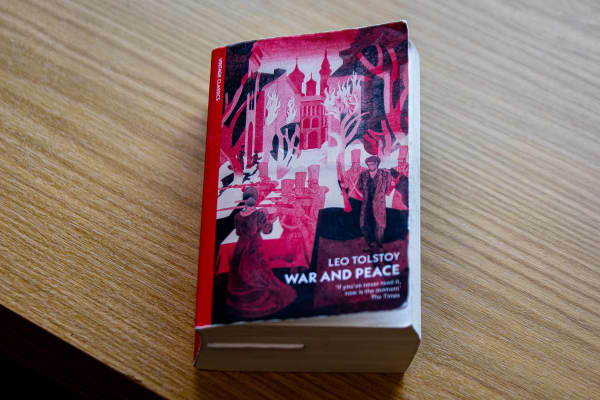Joining a book group in the summer, reading War and Peace