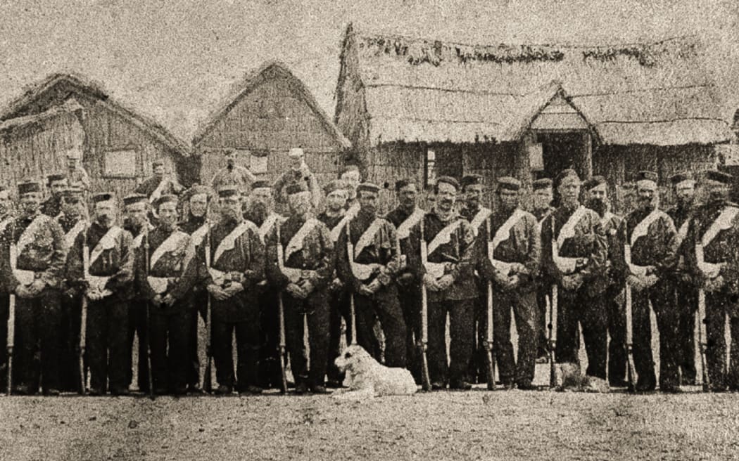 Taranaki Military Settlers – including their commander Lieutenant Colonel Maxwell Lepper – were volunteers rewarded with Māori land in return for ‘policing duties’.