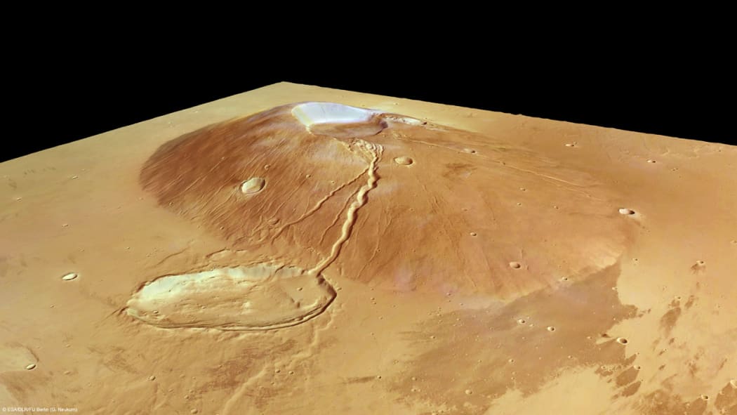 Ceraunius Tholus in perspective by Mars Expres