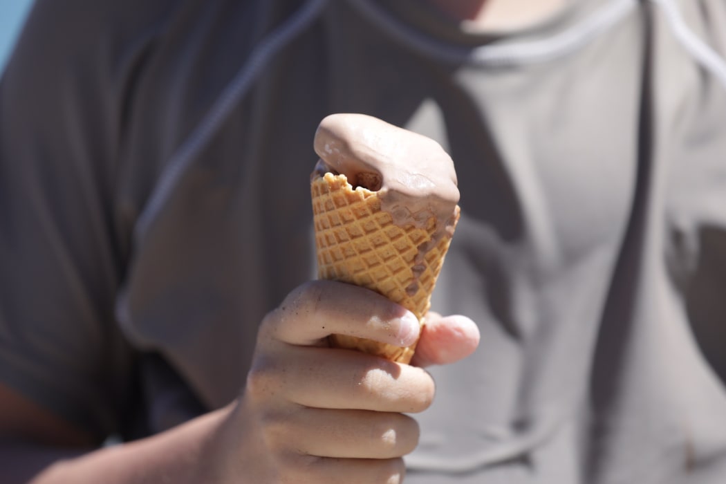 Ice cream is a must during the hot weather.