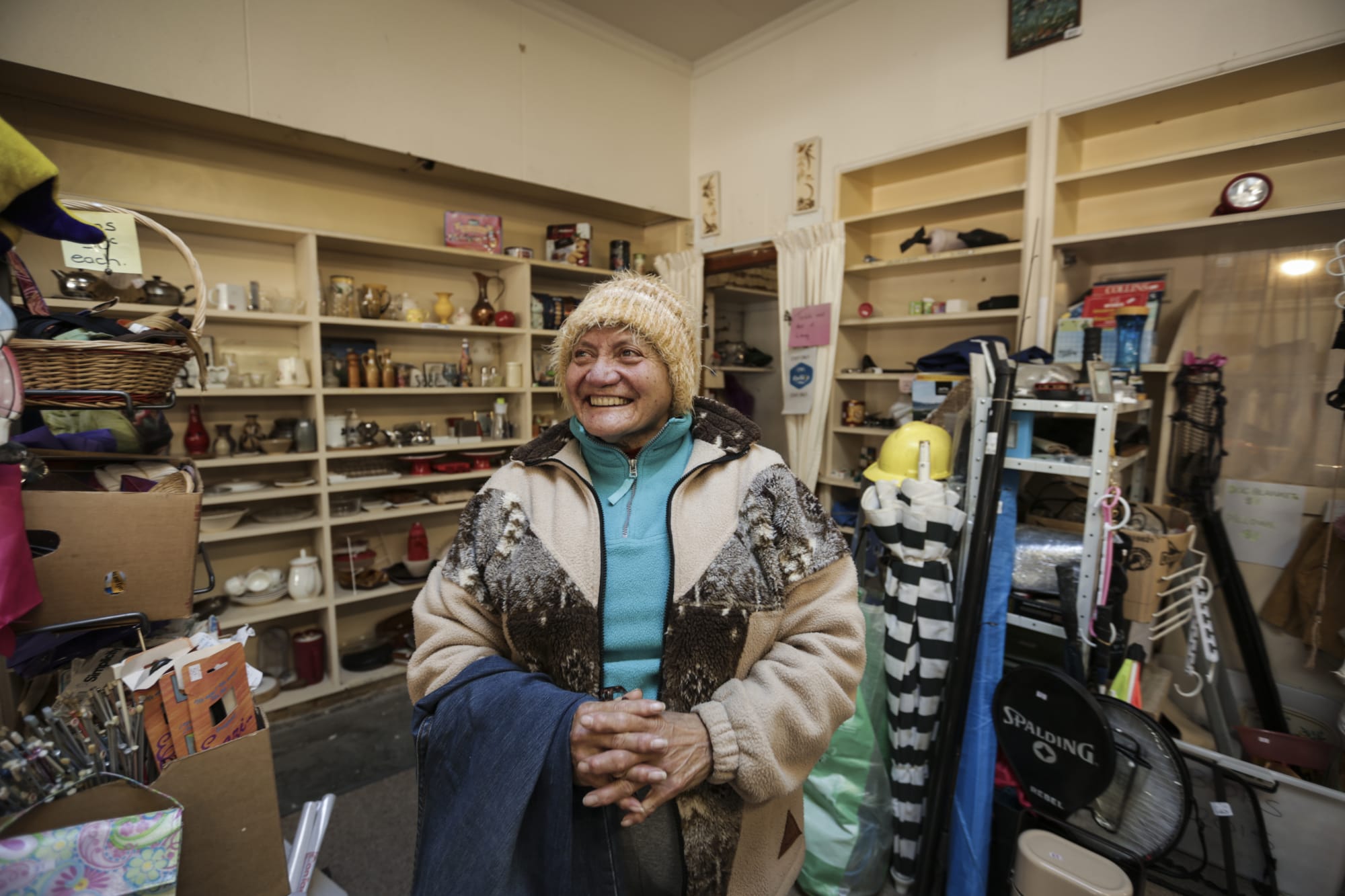 Mary Noa used to work at Mataura's meat works, which partially closed in 2012, but now volunteers at the local op shop