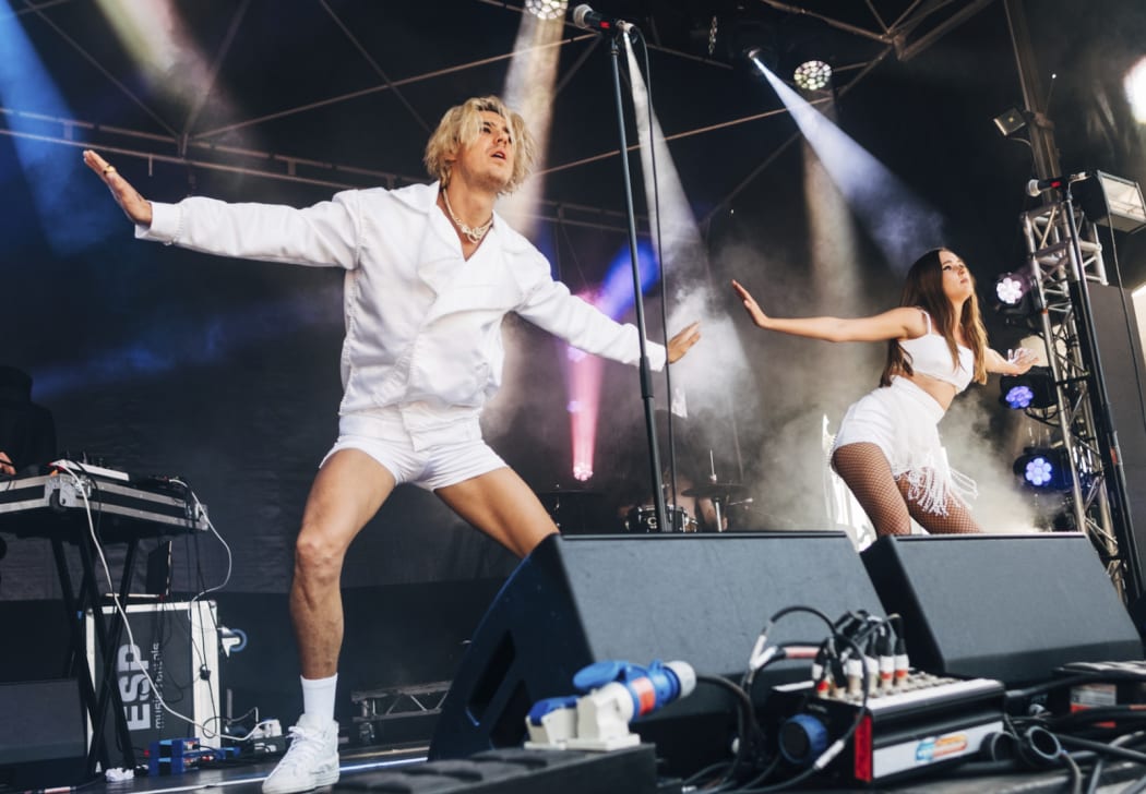 Confidence Man performing live in Australia